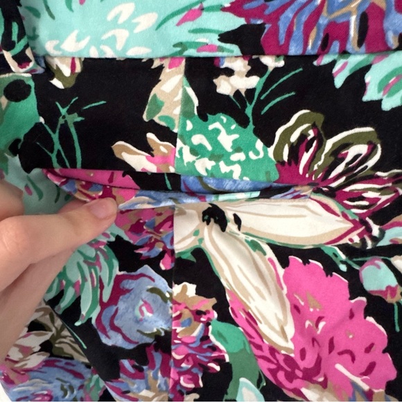 J. Crew Mercantile Floral Dress Ankle Pants - Size 6 - Picture 6 of 8